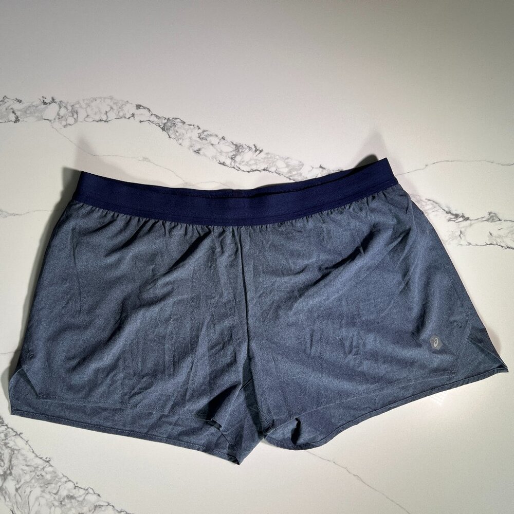 NWOT - Asics - Shorts Lite-Show 3.5 - D1 - Peacoat Heather - Size XL